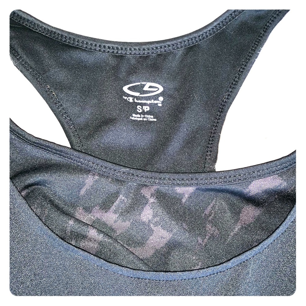 champion workout tank top with built in sports bra